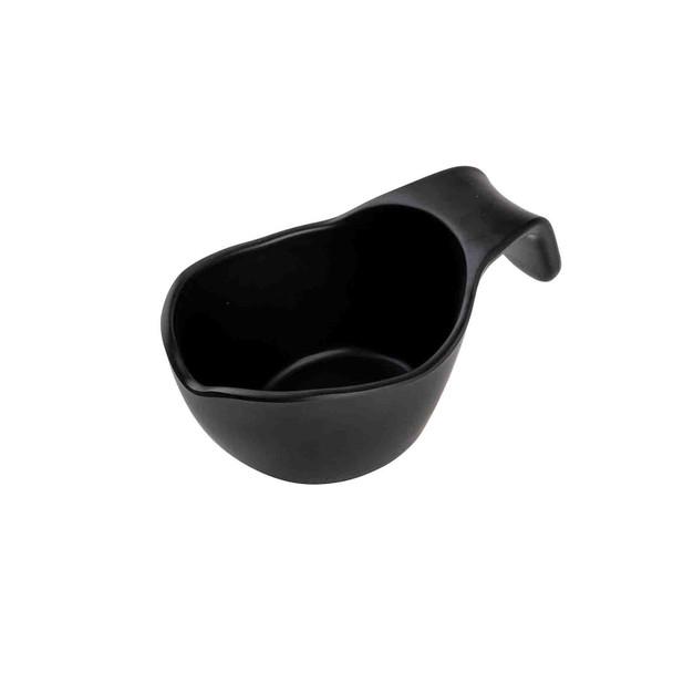Tablecraft 12274 Sauce Boat, 8 oz., Melamine, Black