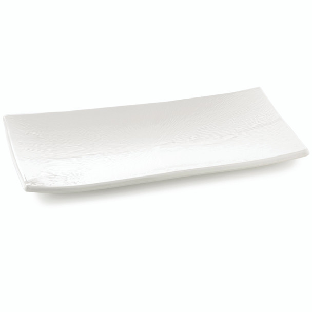 Tablecraft M2010 Frostone Collection Dish,  19.5 x 10.5", White Melamine Tablecraft M2010 Frostone Collection Dish,  19.5 x 10.5", White Melamine