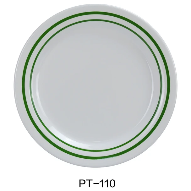 Yanco PT-110 Pine Tree Plate, 10", Melamine (24/Case)