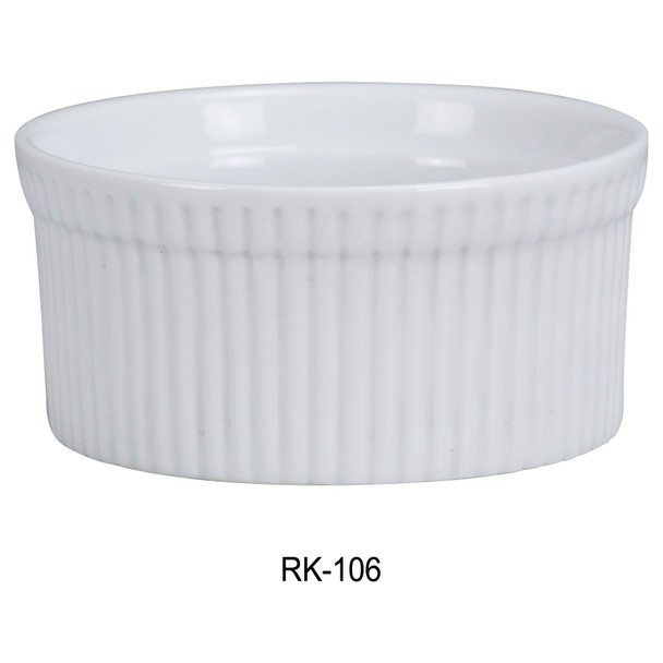 Yanco RK-106 Accessories Fluted Ramekin, 6 oz