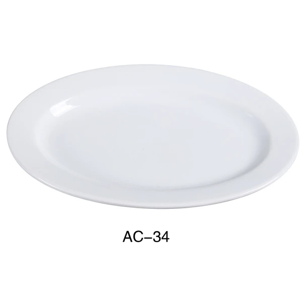 Yanco AC-34 ABCO Platter, 9-1/2", Super White (24/Case)