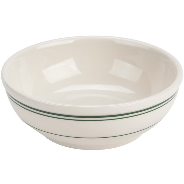 Yanco GB-15 Green Band Nappie Bowl, 12.5 oz, American White (36/Case)