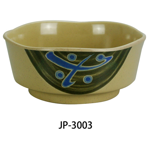 Yanco JP-3003 Japanese Style Soup Bowl, 5.5", 12 oz, Melamine (24/Case)