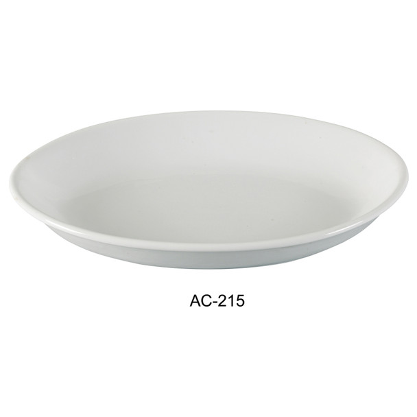 Yanco AC-215 ABCO Deep Oval Platter,15-1/2"x2", Super White (12/Case) Yanco AC-215 ABCO Deep Oval Platter,15-1/2"x2", Super White (12/Case)