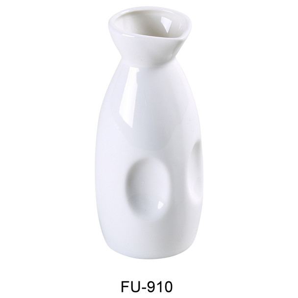 Yanco FU-910 Fuji Sake Bottle, 10 oz , Bone White (36/Case)