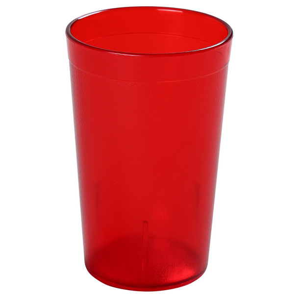 Yanco PT-016R Tumbler, Plastic, Red, 16oz (72/Case)