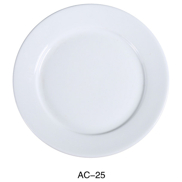Yanco AC-25 Abco Plate, 14", Round, Rolled Edge, (6pcs/Case)