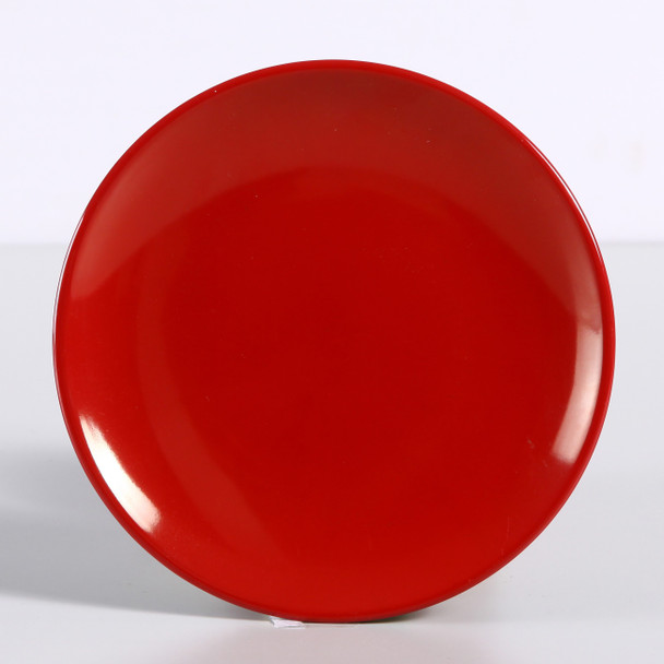 Yanco CR-1307 Two-Tone Plate, 7", Coupe, Black & Red (48/Case)