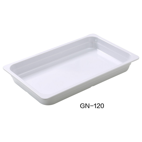 Yanco GN-120 GN Pan, 1/1, 20-7/8"x12-4/5"x2-9/16", White (3/Case)