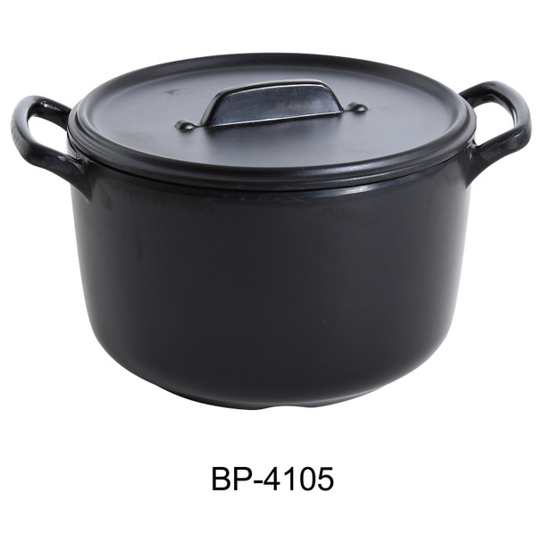 Yanco BP-4105 Black Pearl Bowl & Lid, 25 oz., 5-1/2" (24/Case)