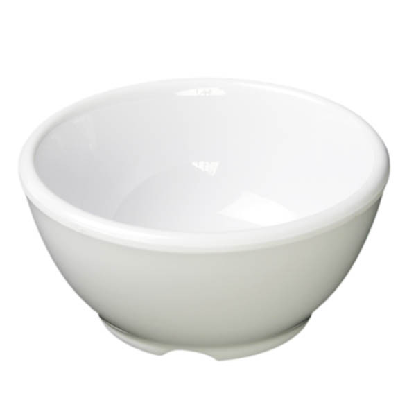 Yanco MS-504WT Milestone Bowl, 4-1/2", 10 oz, Melamine, White