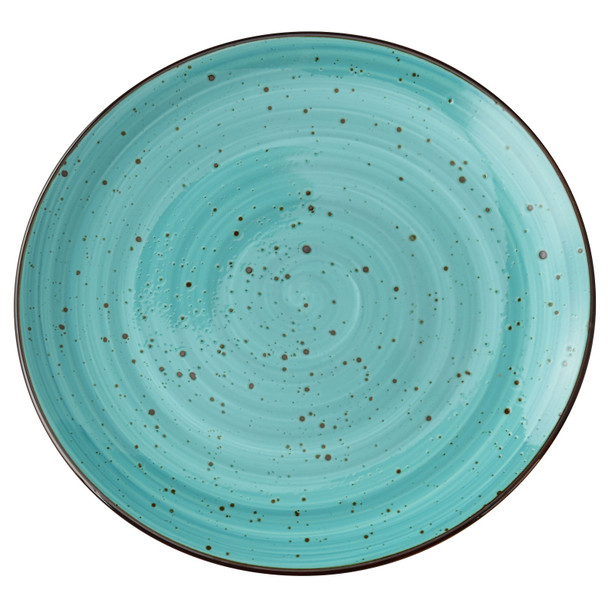 Yanco LY-1107TQ Lyon Plate, 7-1/4" dia. turquoise (36/Case)