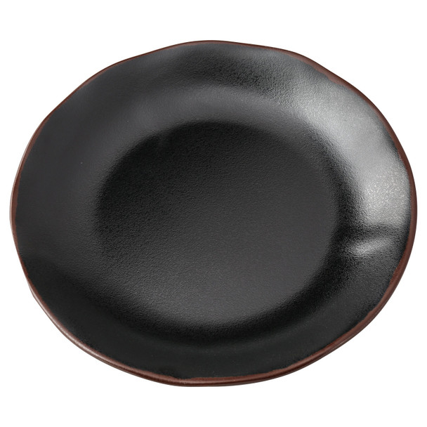 Yanco NA-110BK Nature Art Dinner Plate, 10"dia, Black w/ Browne Accent Yanco NA-110BK Nature Art Dinner Plate, 10"dia, Black w/ Browne Accent