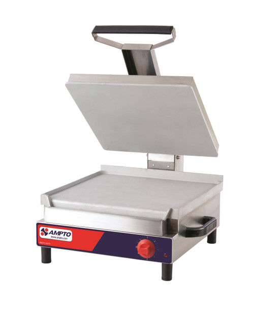 Ampto SSGL Flat Electric Panini Grill, 17" x 18", 120V