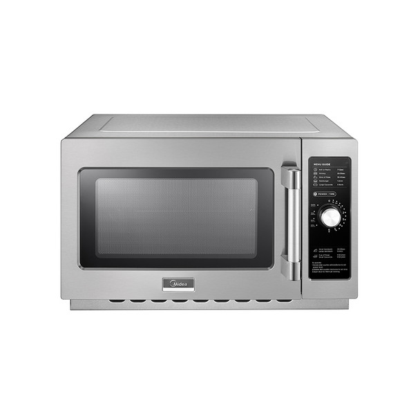 Midea 1034N0A 1.2 Cu. Ft. 1000W Dial Commercial Microwave, Large Capacity, 120V