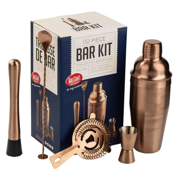Tablecraft 12268 Bar Kit 5 Piece, Bronze