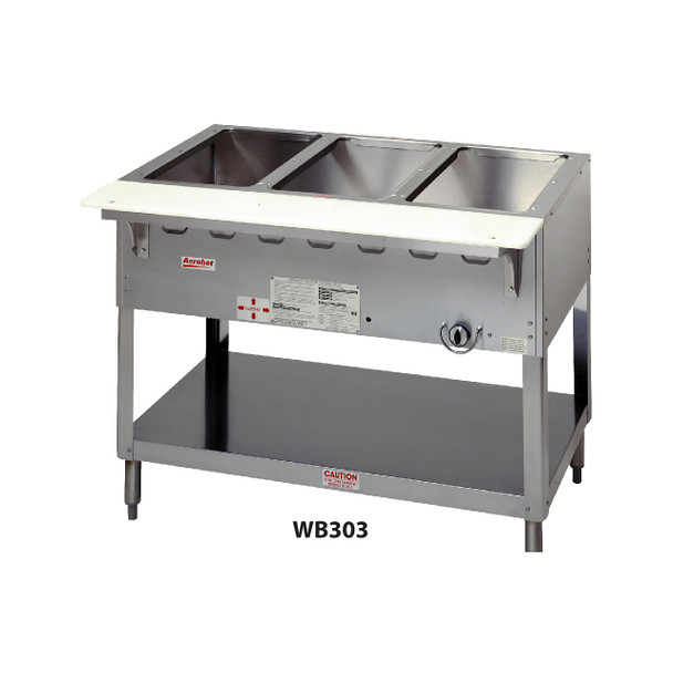 Duke WB304 Aerohot Steamtable Wet Bath Unit, 58-3/8"W, Gas, 4 Wells