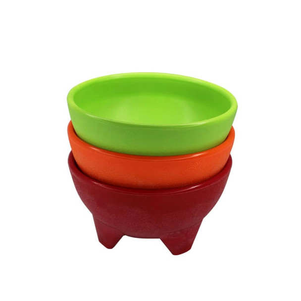 Imusa MEXI-2001 Salsa Dish Set 3pc 10oz. Orange/Green/Red