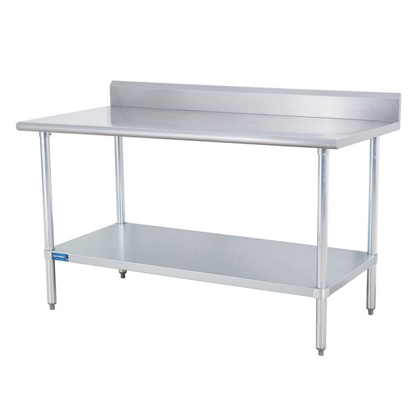 Sapphire SMTB-3096S Work Table, 30" x 96", All Stainless Steel, w/5" Backsplash Sapphire SMTB-3096S Work Table, 30" x 96", All Stainless Steel, w/5" Backsplash
