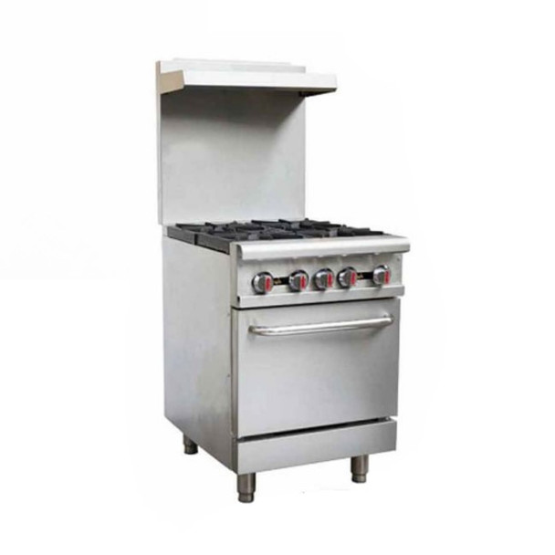 Sapphire SE-RA24 24" Gas Range with Oven - 4 Burners - 151,000 BTU Sapphire SE-RA24 24" Gas Range with Oven - 4 Burners - 151,000 BTU
