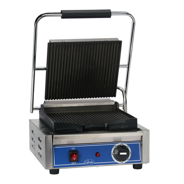 Globe GPG10 Electric Countertop Single Bistro Panini Grill, 120V