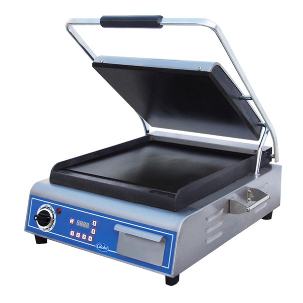 Globe GSG14D Electric Countertop Single Sandwich/Panini Grill, 120V