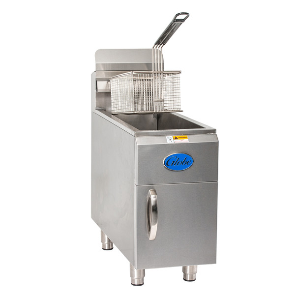 Globe GF15PG 15 lb Oil Capacity Liquid Propane Gas Countertop Single Pot Fryer