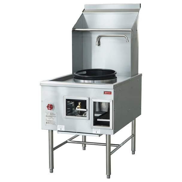 OMCAN CE-CN-W1L1-NG Wok Range Single Chamber, 16 IN, Natural Gas