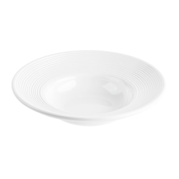 Tablecraft 123460 Pulito Collection Pasta Bowl, 14 oz, 10", Melamine, White