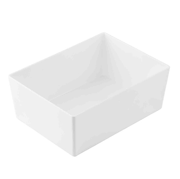 Tablecraft 12112 Simple Solutions Bowl, 8.75 qt., White, Melamine
