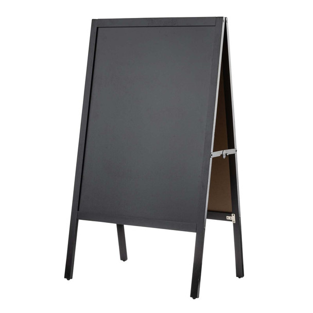 Tablecraft 12525 A-Frame Stand, 24" x 25" x 41", Chalkboard Black Tablecraft 12525 A-Frame Stand, 24" x 25" x 41", Chalkboard Black