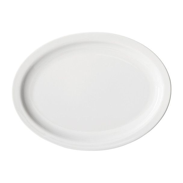 Winco BPO-13NR Birkhall, Platter, 13"L, Narrow Rim, (12/Case)