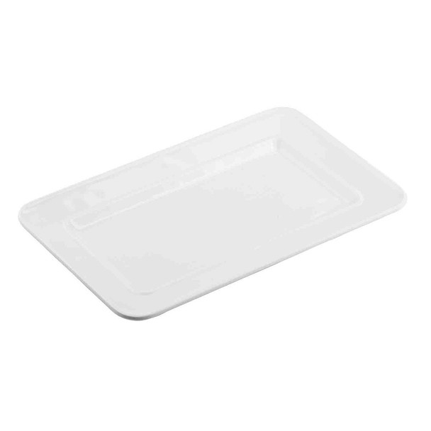 Tablecraft 11772 Serving Platter, 13"x8", Melamime, White
