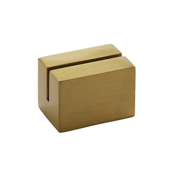 American Metalcraft GCHR1 Card Holder, Aluminum, Gold, Rectangular, Cast Aluminum