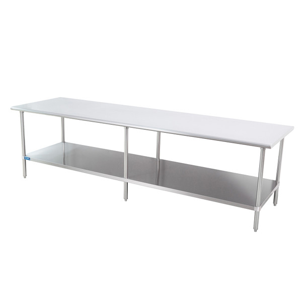 Sapphire SMT-30108S Work Table, 30"x108"x35-1/2", All Stainless Steel