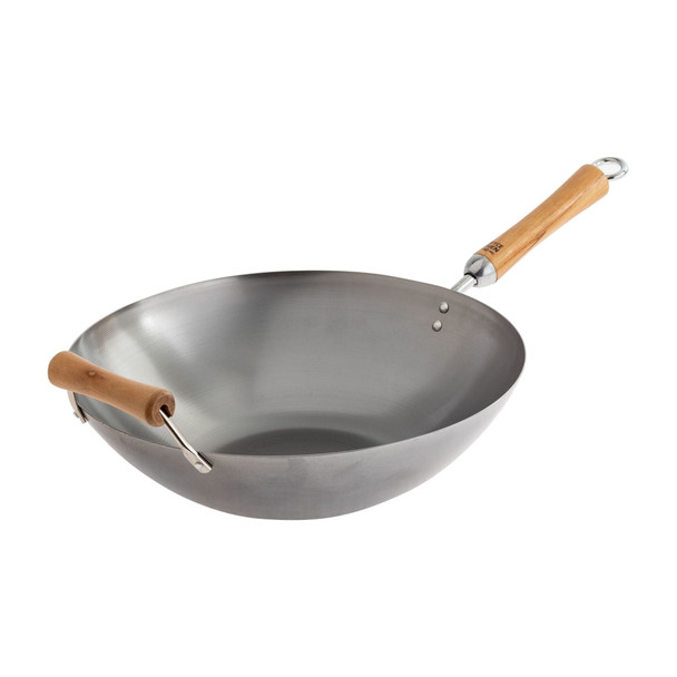 Joyce Chen J21-9978 Wok, 14", Flat Bottom, Two Handles