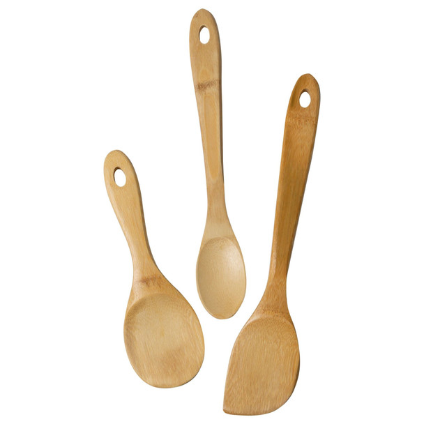 Joyce Chen Burnished Bamboo Utensils, 3-Piece Set - Thumbnail 4