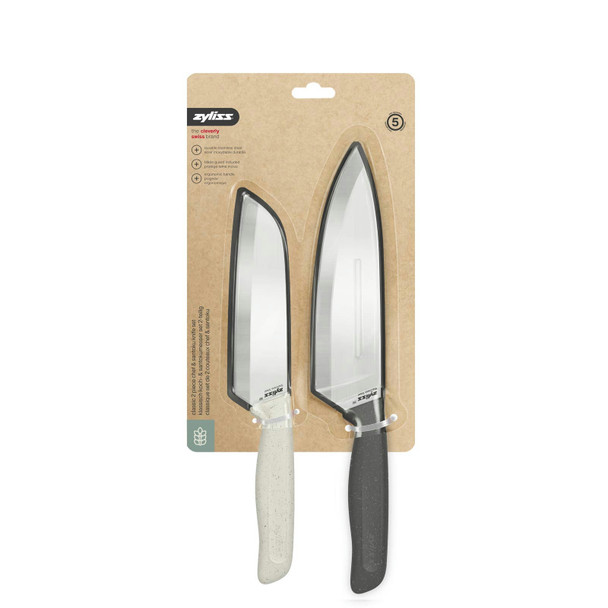 Zyliss E920319 2-piece Chef Santoku Knife Set