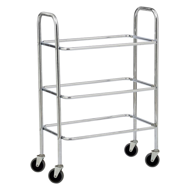 Adcraft DCRT Dish Boxes Cart, 3-tier, 28"x16"x 42", Heavy-duty