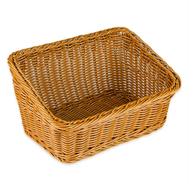 GET WB-1510-HY Rectangular Cascading Basket, 9-1/4" x 13", 4" In-Front & 7" Back Deep, Honey