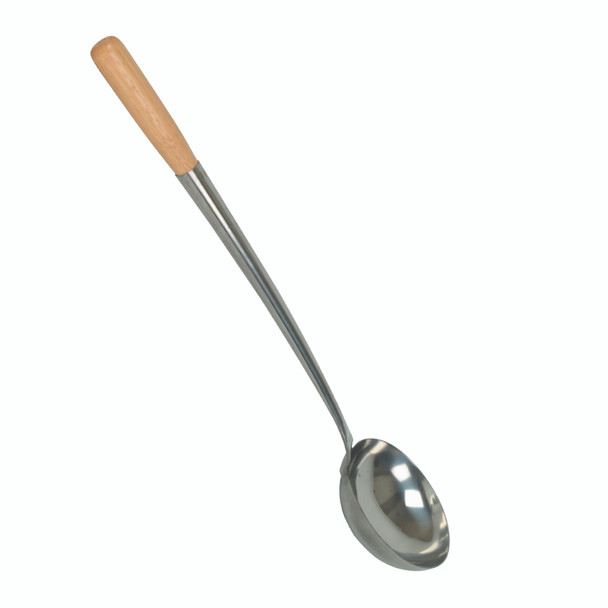 Thunder Group SLLD311 Chinese Ladle, 10 oz, Wood Handle, 19-3/4" Long