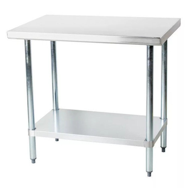Falcon WT-3036 Economy Work Table, 36"W x 30"D x 34"H, Galvanized Undershelf Falcon WT-3036 Economy Work Table, 36"W x 30"D x 34"H, Galvanized Undershelf