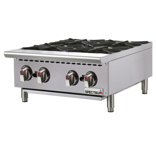 Winco NGHP-4 Countertop Natural Gas Hotplate - 24"W, 4 x 25,000 BTU Burners Winco NGHP-4 Countertop Natural Gas Hotplate - 24"W, 4 x 25,000 BTU Burners