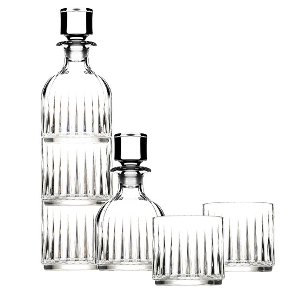 Hospitality Brands HGR25535-006 Legend Stack Whisky Decanter & Tumblers Set, Stackable (1 Set) Hospitality Brands HGR25535-006 Legend Stack Whisky Decanter & Tumblers Set, Stackable (1 Set)