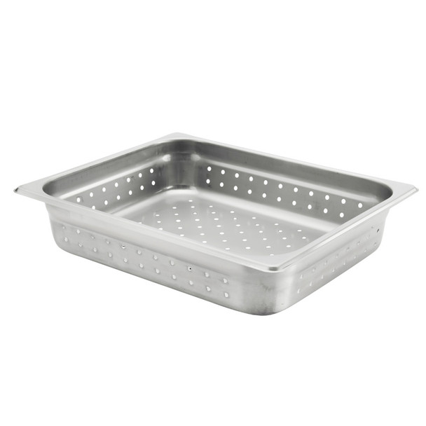 Browne 21212 Perforated Steam Table Pan, 1/2 Size, 2-1/2" deep, 22 ga