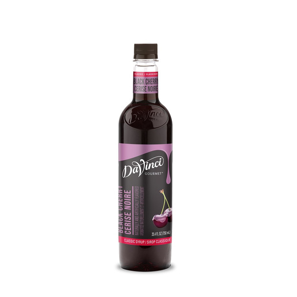 Davinci Gourmet Syrup Black Cherry Flavored, 750 mL
