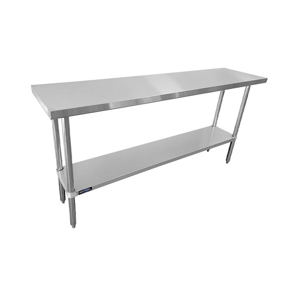 Sapphire SMTE16-3060S Worktable, 60"W x 30"D x 35"H, 16/304 stainless steel