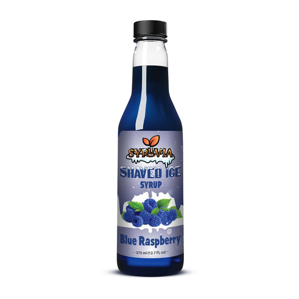 Syruvia SY-5701 Shaved Ice Blue Raspberry Syrup 12.7 fl oz. Syruvia SY-5701 Shaved Ice Blue Raspberry Syrup 12.7 fl oz.