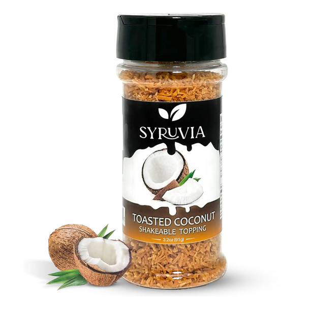 Syruvia SY-7471 Shakable Topping Toasted Coconut 5.5 oz Syruvia SY-7471 Shakable Topping Toasted Coconut 5.5 oz