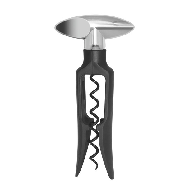 OGGI 7643 Self Pull Corkscrew, Black Handle